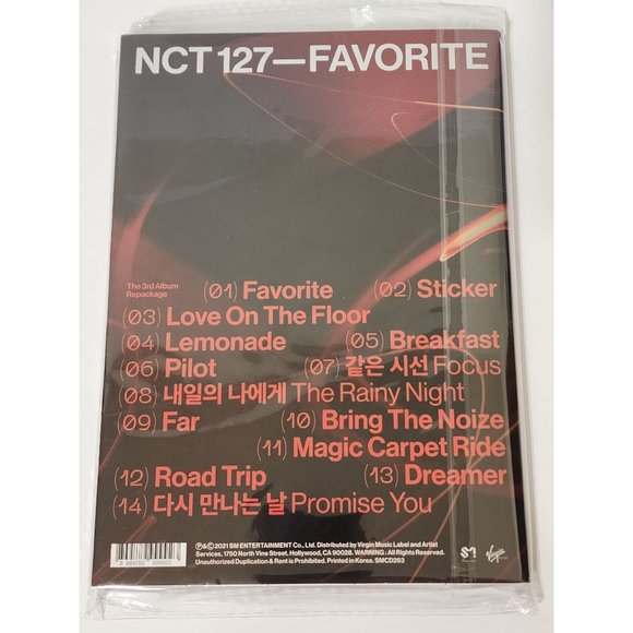 NCT 127 (CD, 2021) - The 3rd Album Repackage 'Favorite' [Catharsis ver] - Picture 3 of 4